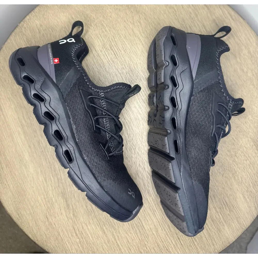On Cloud Kids Clouldleap Black Sneakers sz 1